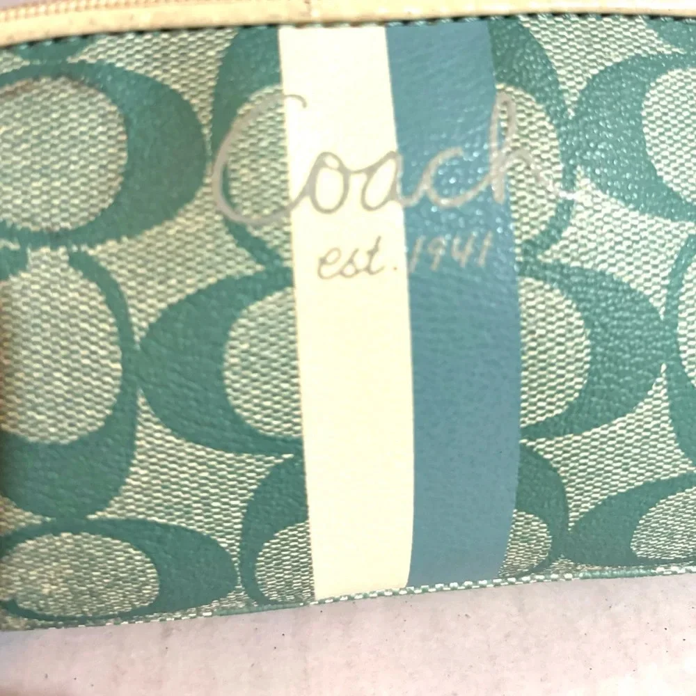 Coach CC signature print canvas wallet